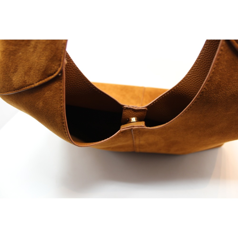 Universal Thread Hobo Bag Womens Large Brown Excellent Faux Suede Tote - Picture 6 of 12